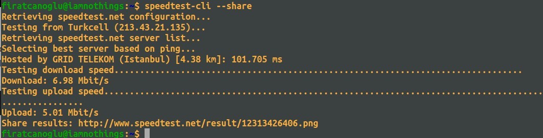 speedtest-cli-Share-Linux-internet-Speed-Test-Results